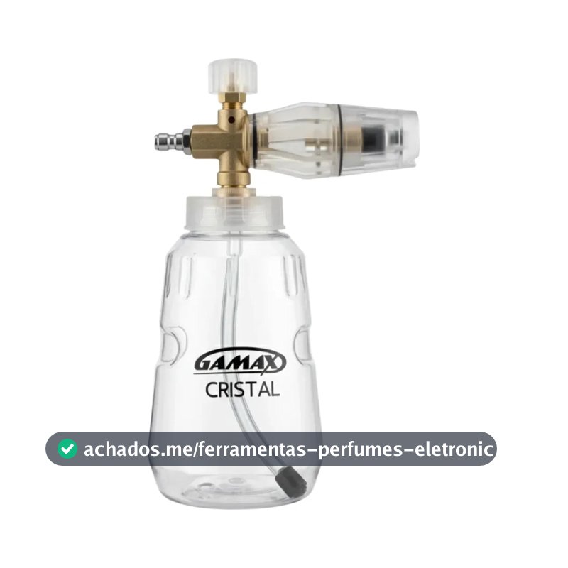 Canhão De Espuma Snow Foam 1l Profissional Espuma Densa Engate Rápido Para Wap Kärcher Electrolux Vonder Bosch Branco