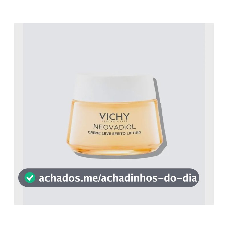 Creme Leve Efeito Lifting Vichy Neovadiol Menopausa 50g Momento de aplicação Dia Noite Tipo de pele Todo tipo de pele