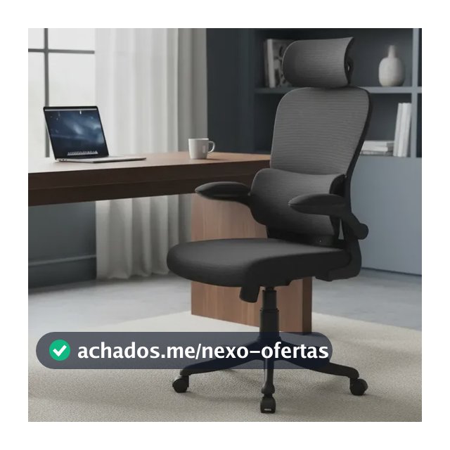 Cadeira De Escritório Ergonômica B500 Suporte Lombar Cabeça