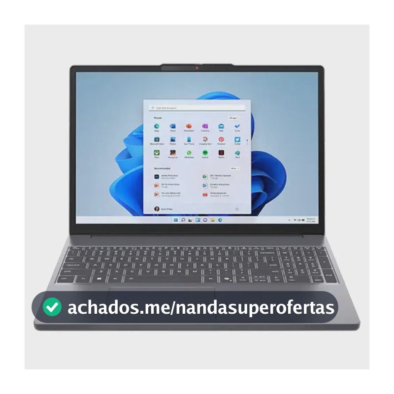 Notebook Lenovo IdeaPad Slim 3 com AMD Ryzen 7 8840HS, 8GB de RAM e SSD de 512GB – Linux