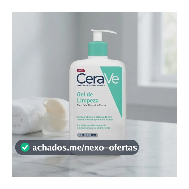 Gel de Limpeza Facial Pele Oleosa 3 Ceramidas e Niacinamida CeraVe 454g
