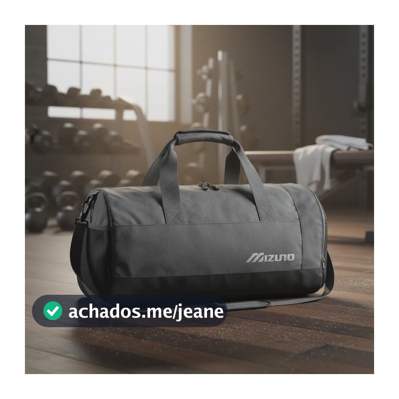 Mala Mizuno Gym Academia Unissex 25 Litros Original Cinza Liso