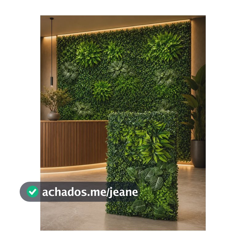 Jardim Artificial Vertical Muro Inglês Botânico Selva Painel Verde