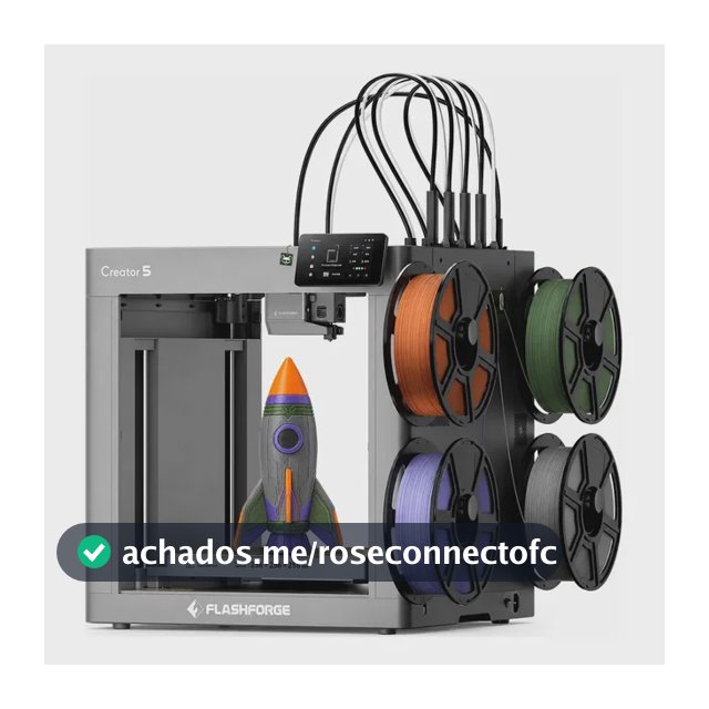 Impressora 3d Creator 5 Multicolorida 4 Bicos Fdm Flashforge
