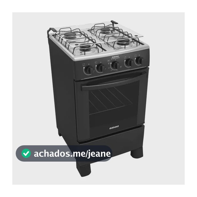 Fogão Star Clean New 4 Bocas Gás 48L Cor Preto Itatiaia
