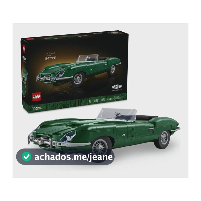 LEGO® Icons Jaguar E-Type; Carro Esportivo Clássico 11381