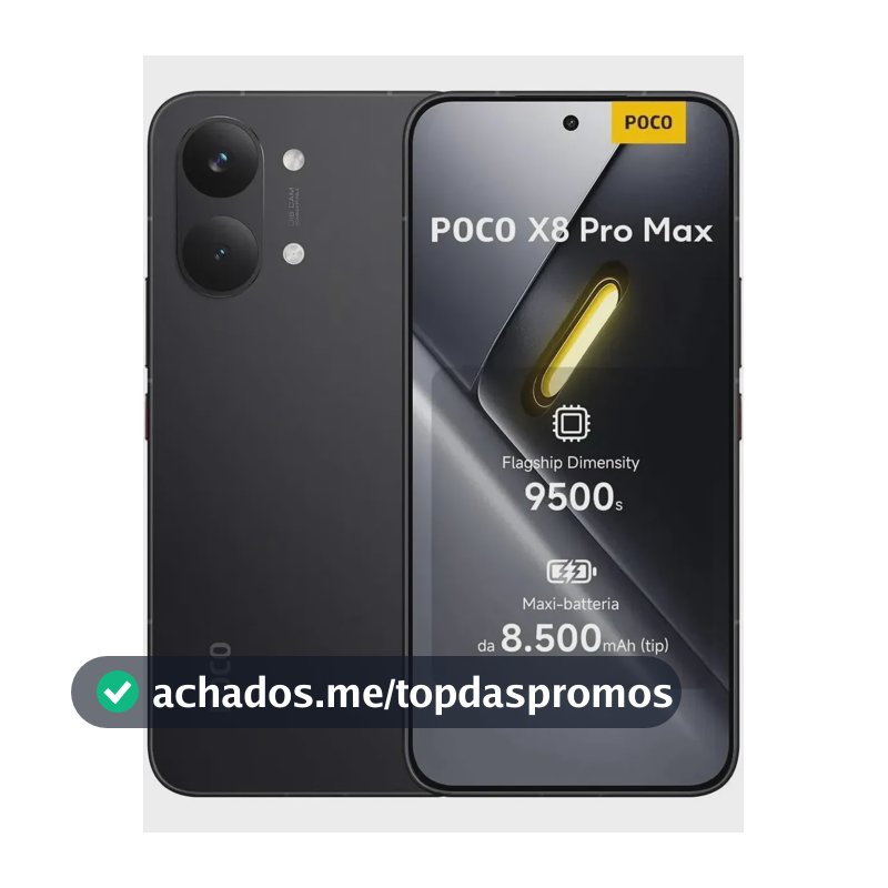 Celular Xiaomi Poco X8 Pro Max 12gb Ram 256gb - Global Preto Preto