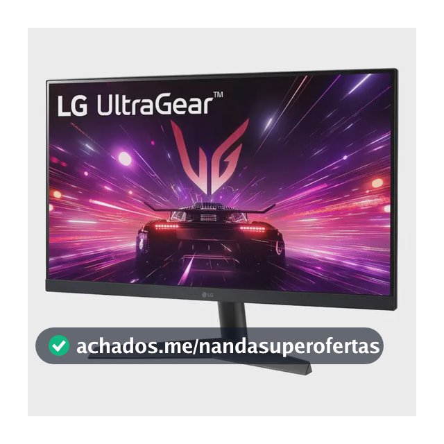 Monitor Gamer LG 24  Ips 180hz 1ms Fhd Hdr10 G-sync Freesync Preto 127/220v
