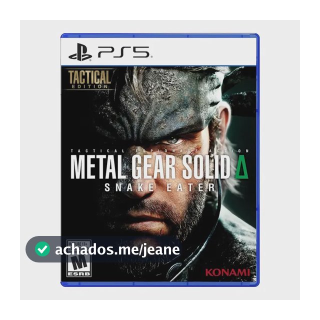 Metal Gear Solid Delta Snake Eater Tactical Ed. Ps5 Fisico