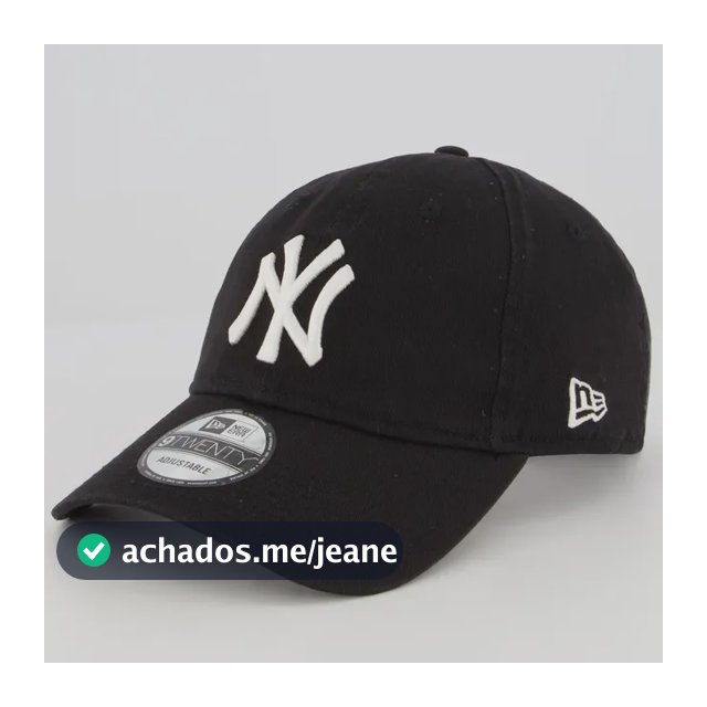 Boné New Era Mlb 920 New York Yankees I Preto Preto Único