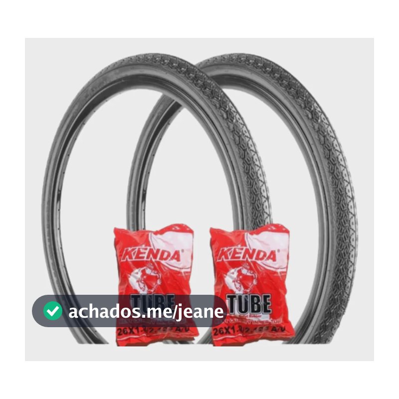 Pneu Aro 26x1.1/2x2 Barra Forte Monark Poti Poty Ceci 2 Pneus E 2 Câmaras