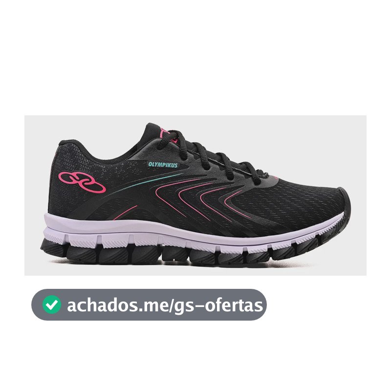 Tênis Olympikus Academia Corrida Caminhada Novo Treino Preto/pink 37 Br