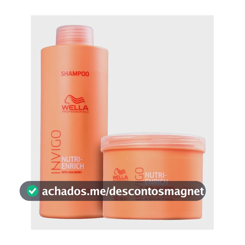 Wella Professionals Invigo Nutri Enrich Kit Shampoo 1000ml + Máscara 500ml