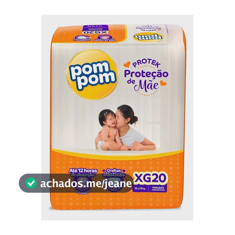Fraldas Pom Pom Protek XG x 20 unidades