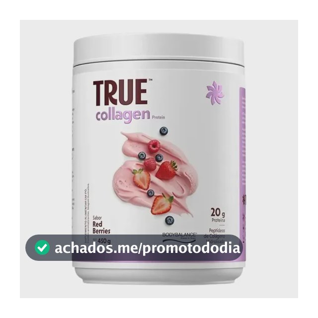 Collagen Protein Bodybalance Red Berries 450g True Source Frutas Vermelhas