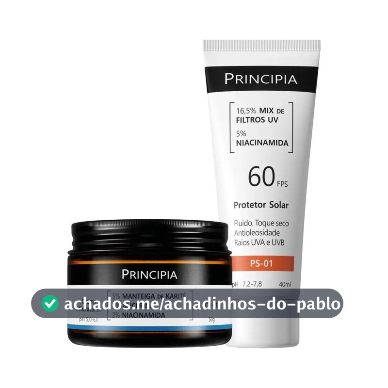 Principia Kit Hidratação E Proteção Facial Ch-o1 + Ps-01 Todo Tipo De Pele Dia/noite