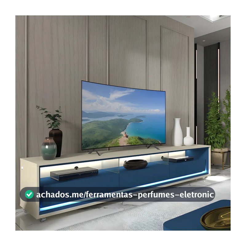 Rack Para Tv Até 85 Polegadas Com Led Com Rodízios Ac