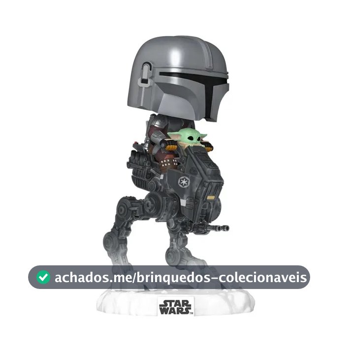 Boneco Funko Pop! Rides Deluxe Mandalorian E Grogu - Pop 1