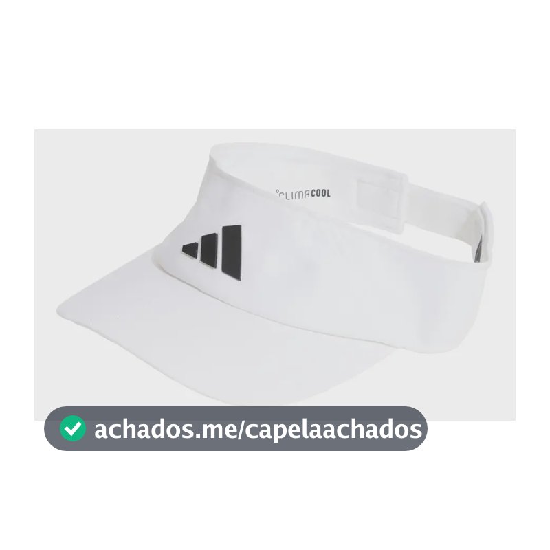 Viseira Climacool adidas Cor Branco / White / Black Tamanho M / G