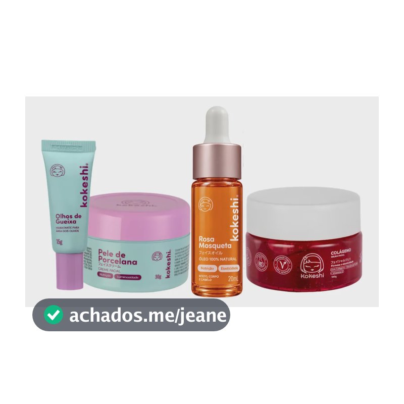 Kit Renovadores Geleia De Colágeno Rosa Mosqueta Kokeshi