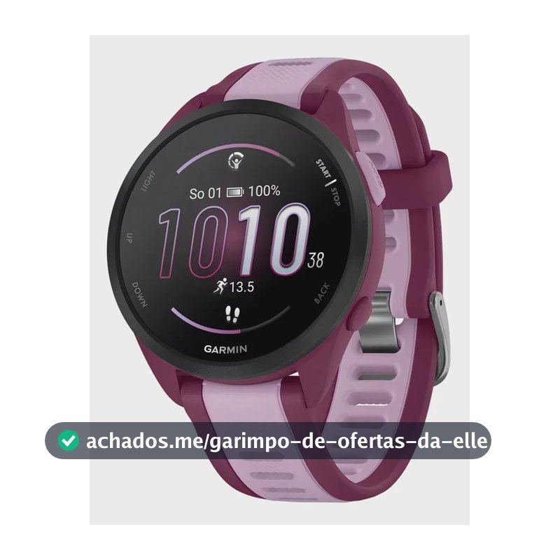 Relógio Garmin Forerunner 165 Music Cereja/lilás