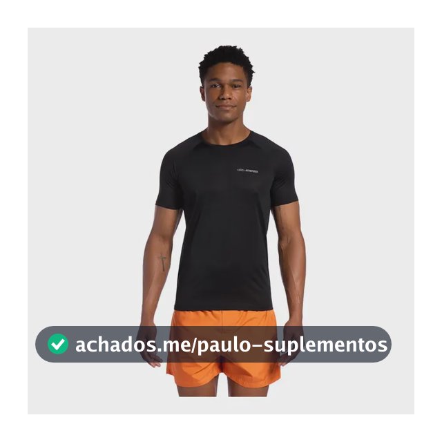 Camiseta Preta De Academia Masculina Runner 2.0 - Olympikus Preto G