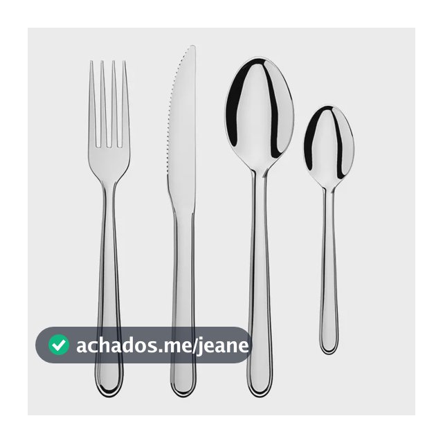 Faqueiro Turim 24 Peças Brinox 5111/142 Cor Prateado