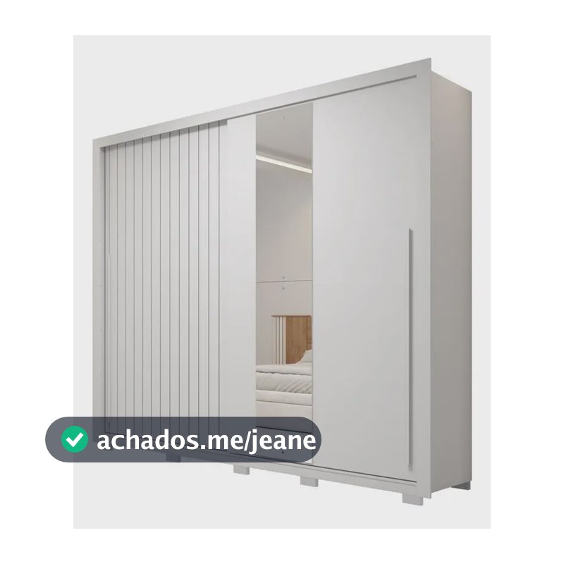 Guarda-roupa Casal 4 Gavetas 2 Portas Caemmun Romanus Branco