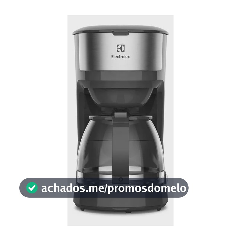 Cafeteira Elétrica ECM20 30 Xícaras Efficient Função Manter Aquecido Cor Inox Preta Electrolux