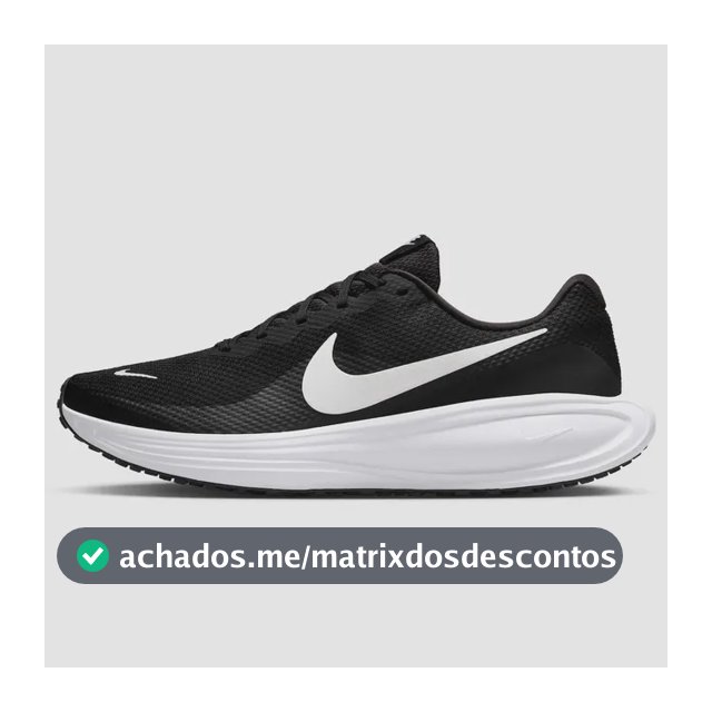 Tênis Nike Revolution 8 Masculino Preto/branco 44 Br