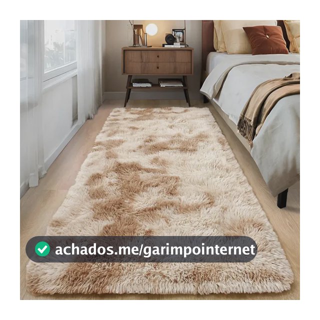 Tapete Passadeira 2,00x0,60 Quarto Corredor Felpudo Peludo