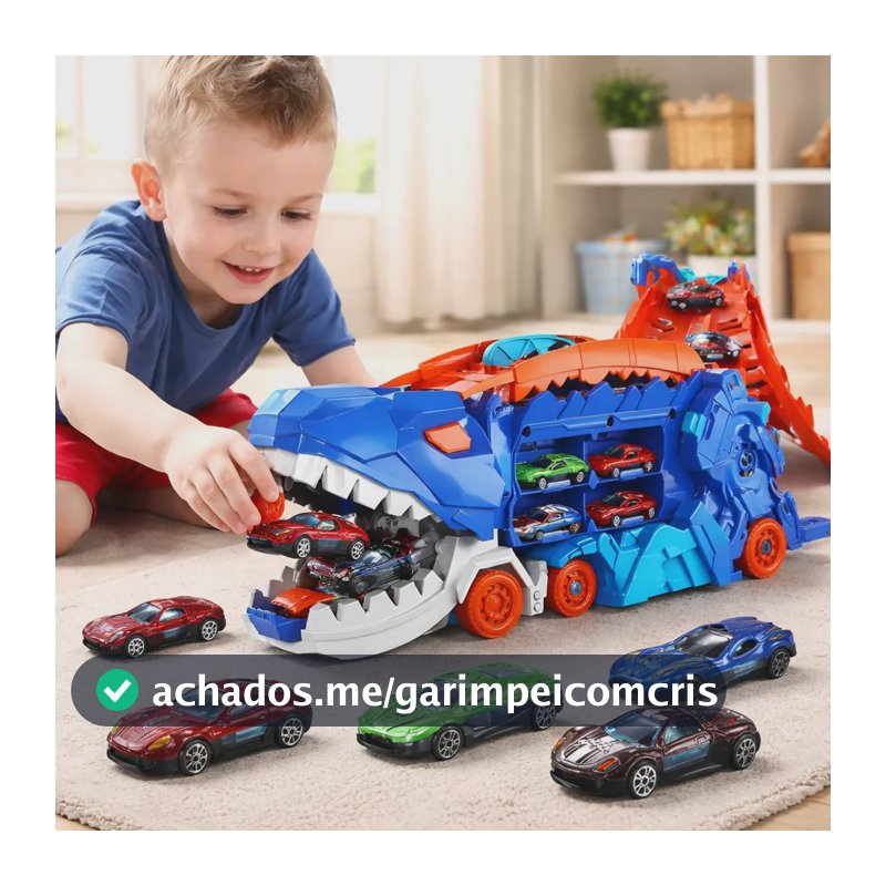 Caminhão De Transporte De Dinossauro De Brinquedo W Com K Azul