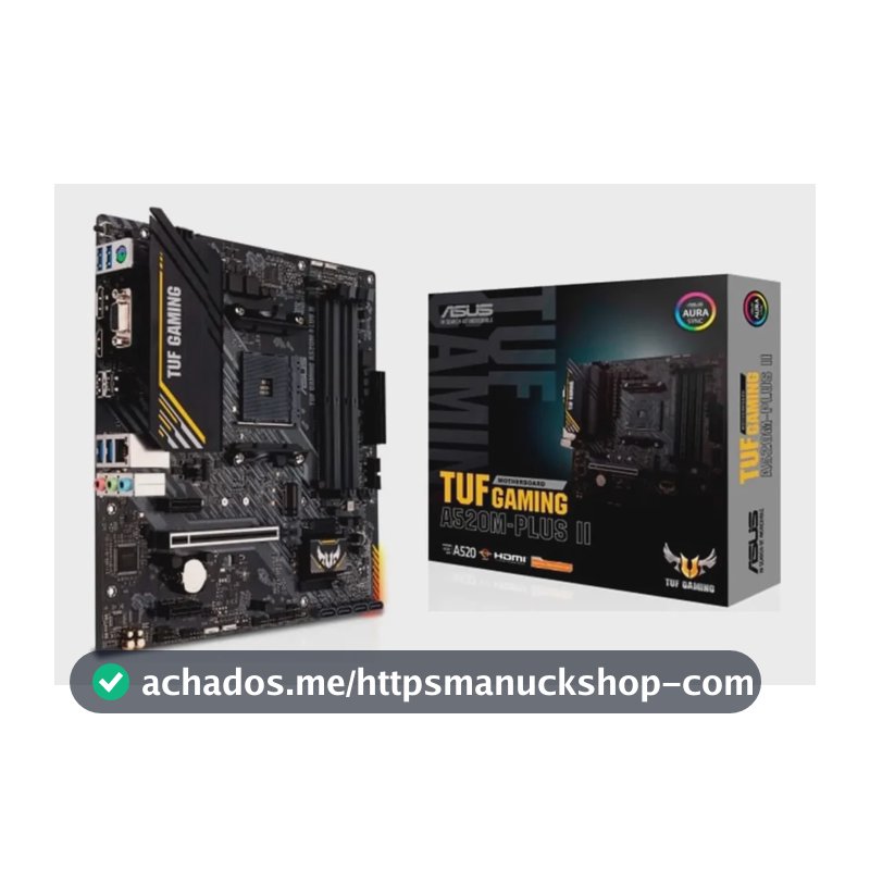Placa Mãe Asus Tuf Gaming A520m-plus Ii, Amd Am4, Matx, Ddr4 Preto