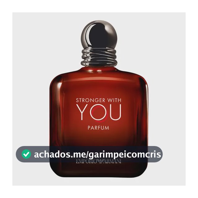 Armani Beauty Perfume Masculino Stronger With You Parfum 100ml