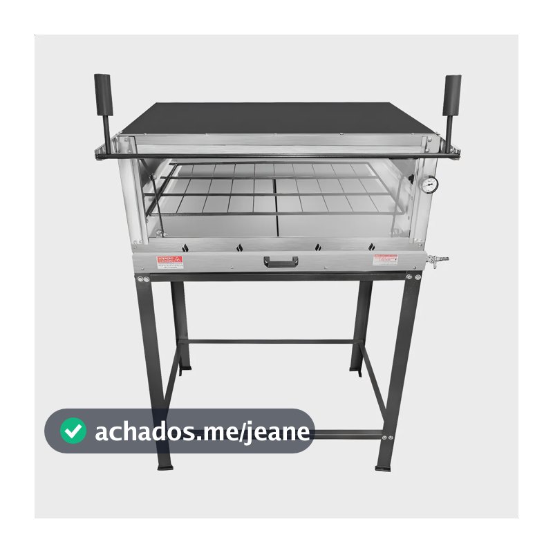 Forno Para Assar Profissional Pizza Bolos Pães À Gàs 80x60 Inox
