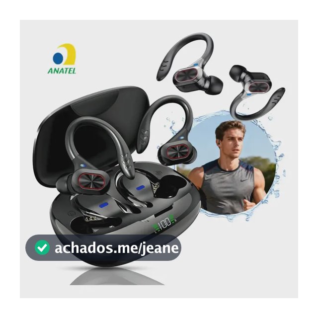 Fone de Ouvido Bela voz S730 Sem Fio Bluetooth para Esportes com Gancho