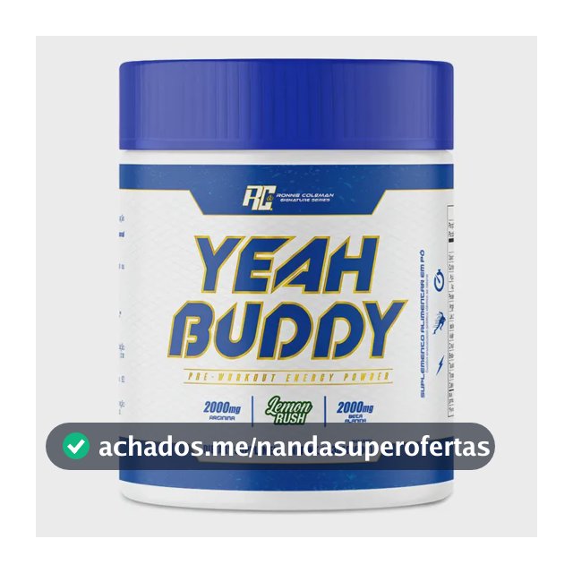 Pré Treino Yeah Buddy Ronnie Coleman 360g Lemon Rush Limon Rush