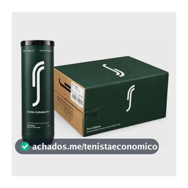 Caixa De Bolas De Tênis Robin Söderling Rs Pro Edition 3x24 Amarelo