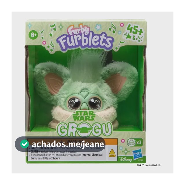 Figura Star Wars Coleção Furby Furblet Grogu G3598