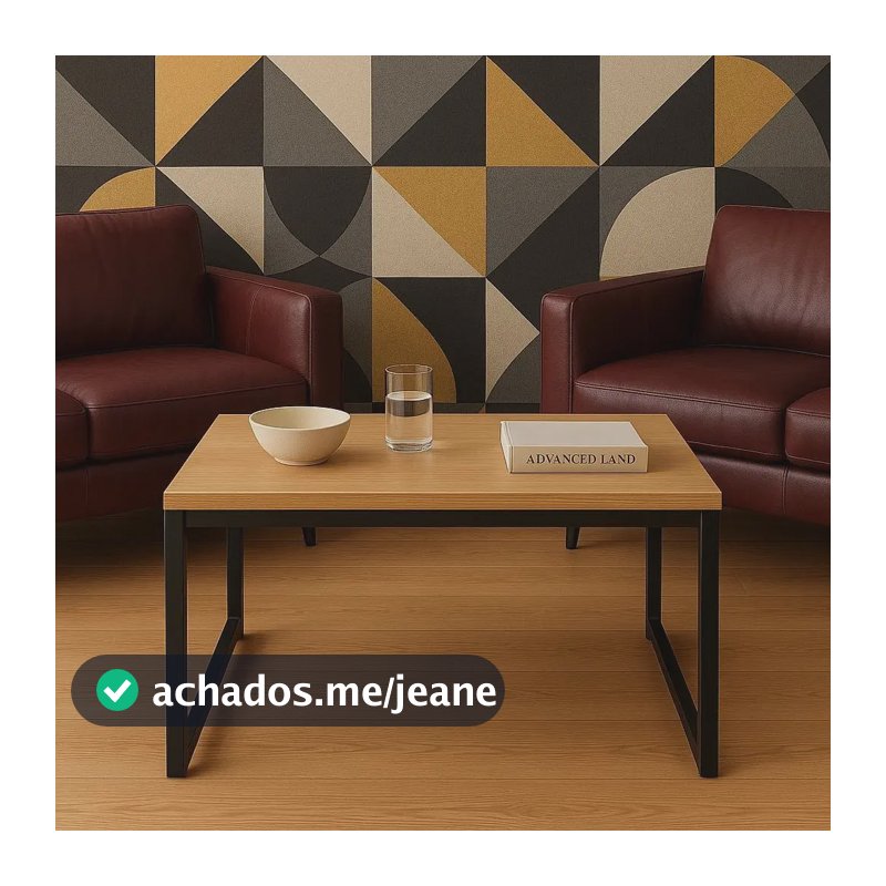 Mesa De Centro Estilo Industrial Para Sala De Espera Mel