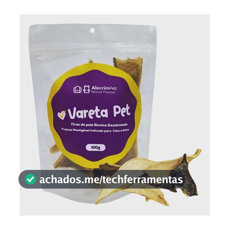 Vareta Pet Mordedor Natural Para Cães 100gr