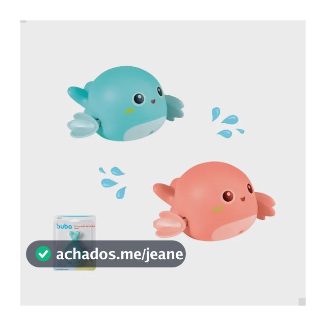 Brinquedo De Banho Buba Para Bebe Baleia