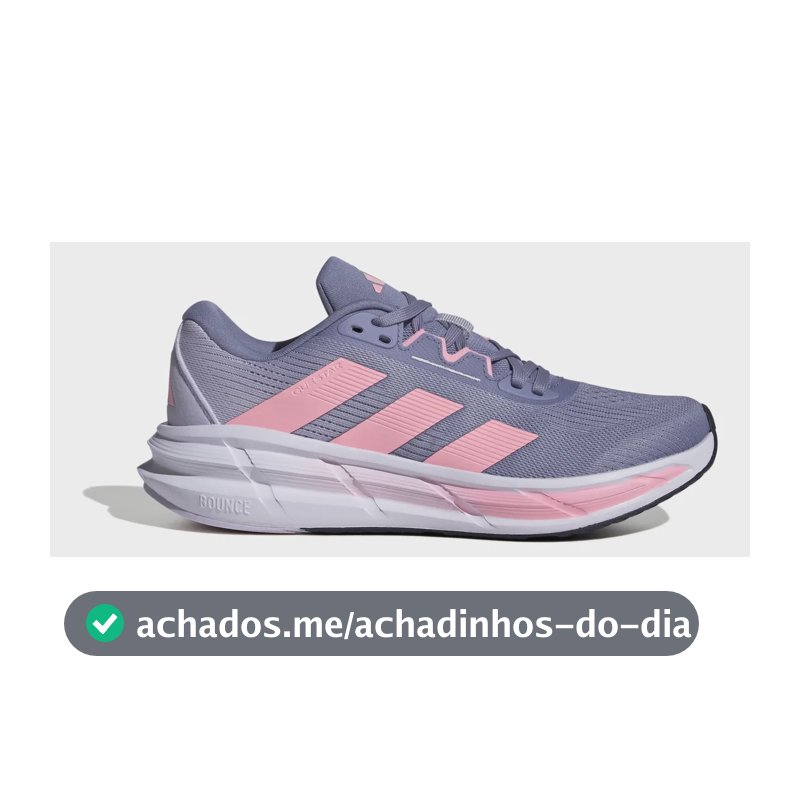 Tênis Feminino Questar 3 adidas Violeta E Rosa Liso 36