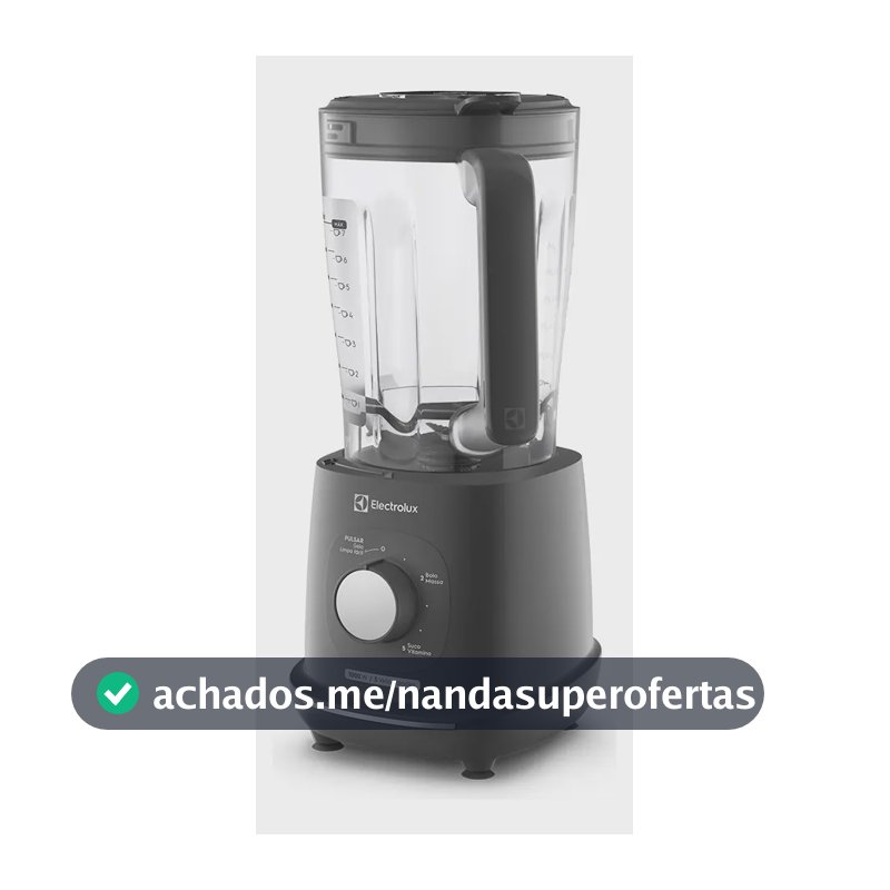 Liquidificador 1000W 2,7L Electrolux com TriForce, 5 Velocidades, Lâminas TruFlow, Função Pulsar 3 em 1 EBL1000 - Cinza