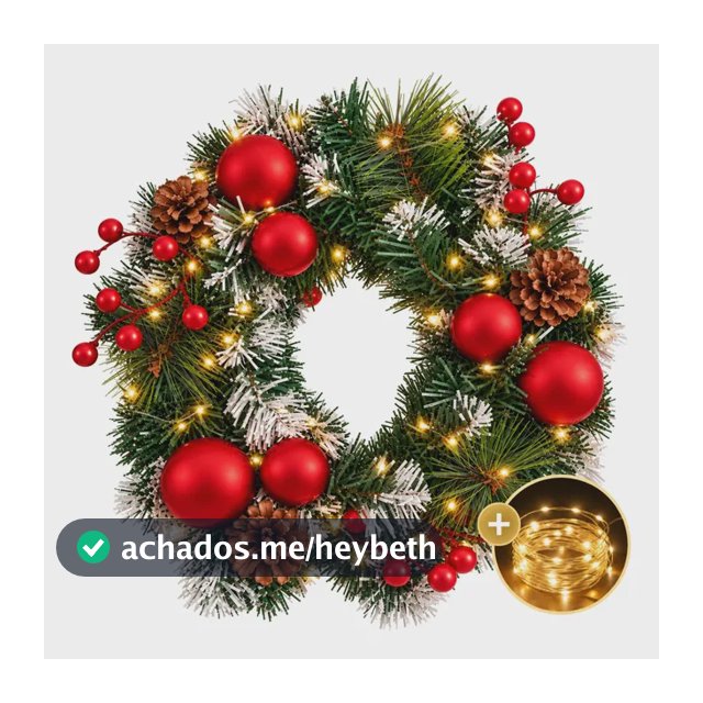 Guirlanda Natal Decorada Pronta Cheia Natalina Grande Luxo