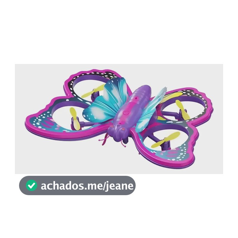 Drone Infantil Borboleta V40 Controle Remoto Led 2.4ghz