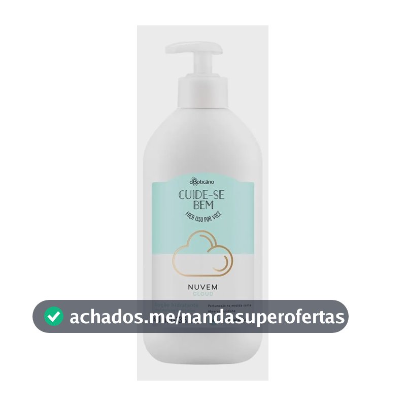 Creme hidratação para corpo Boticário Cuide-se Bem Nuvem 400mL