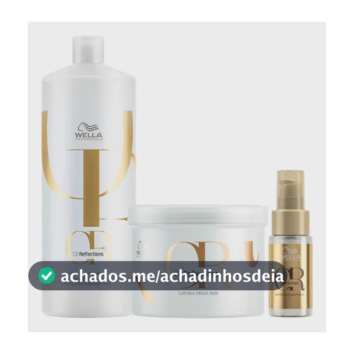 Wella Oil Reflections Shampoo + Máscara + Óleo 30ml
