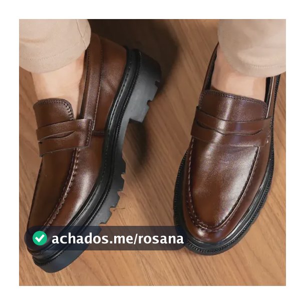 Sapato Social Masculino Mocassim Adulto Tratorado Elegante