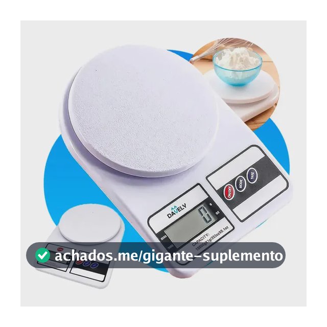 Balança Digital De Precisão Davely Cook Cozinha Para Uso Domestico E Profissional Fitness Ideal Para Dietas Treinos Alimentos Confeitaria Nutrição Capacidade Máxima 10 Kg Branco